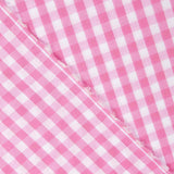 Popeline De Algodão Xadrez Maxi Rosa - Ribes y Casals