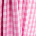 Popeline De Algodão Xadrez Maxi Rosa - Ribes y Casals