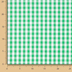 Popeline De Algodão Xadrez Maxi Verde - Ribes y Casals