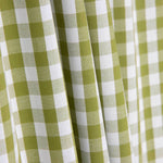 Popeline De Algodão Xadrez Maxi Verde Oliva - Ribes y Casals