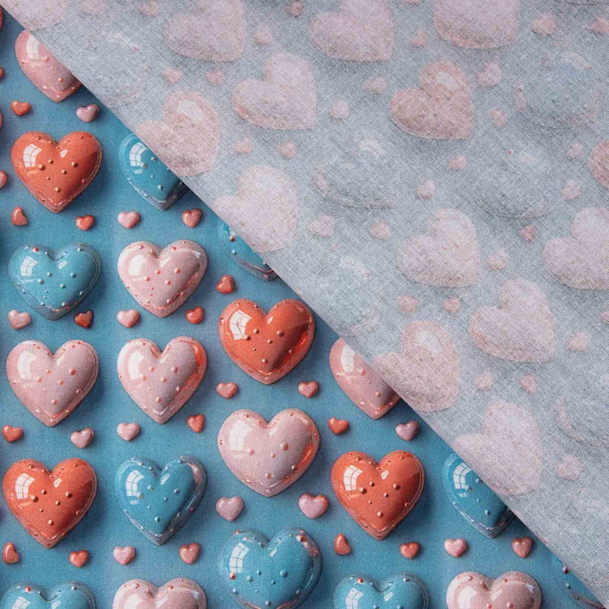 Popeline Algodão Cuores Colors - Ribes y Casals