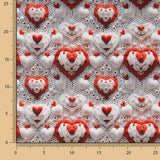 Popeline Algodão Cuores Crochê - Ribes y Casals