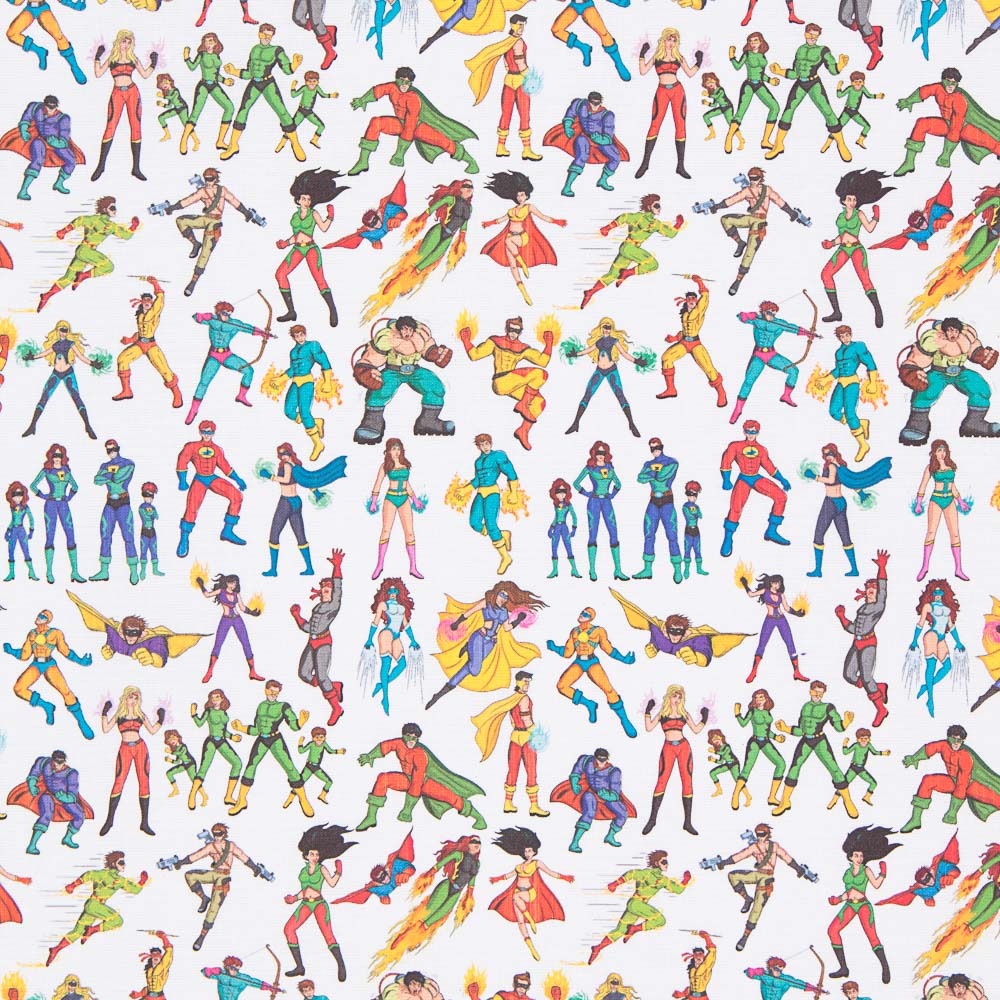 Popelina Algodão DC Super-heróis - Ribes y Casals
