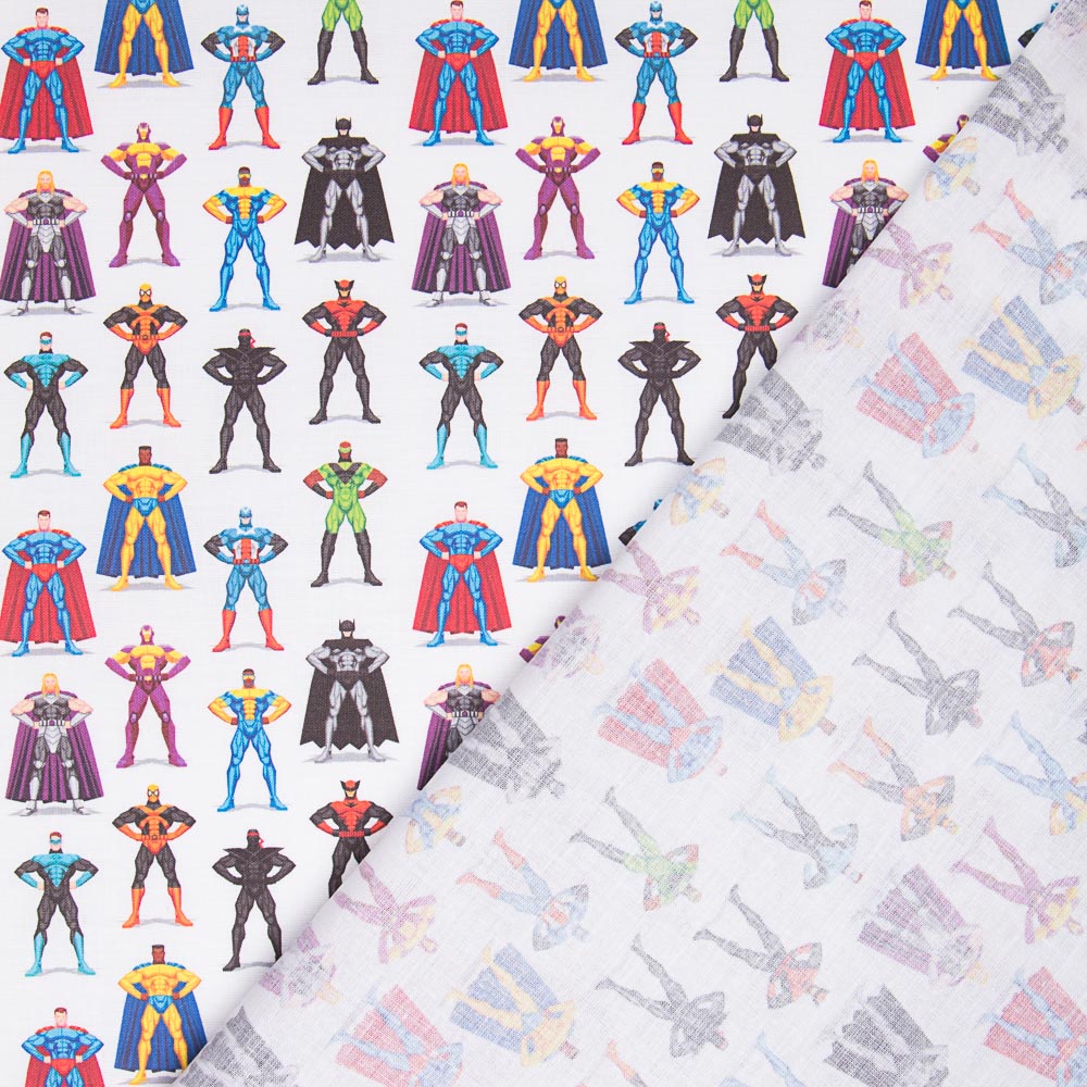 Popelina Algodão DC Vilões - Ribes y Casals