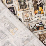 Popeline Algodão Estampado Xadrez Halloween - Ribes y Casals