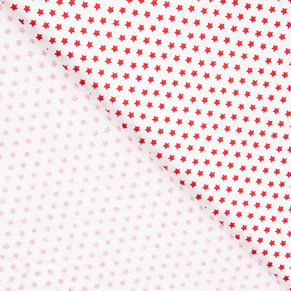 Popeline de Algodão Estrelas Branco - Ribes y Casals