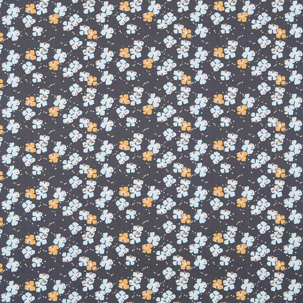 Popeline Algodão Flor Canard - Ribes y Casals