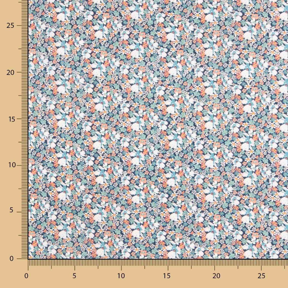 Popelín Algodón Flores Klazina - Ribes y Casals