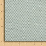 Popeline Algodão Flores Verde Menta - Ribes y Casals