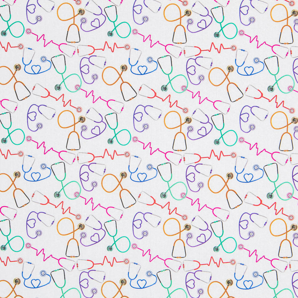 Popelina Algodão Estetoscópio - Ribes y Casals