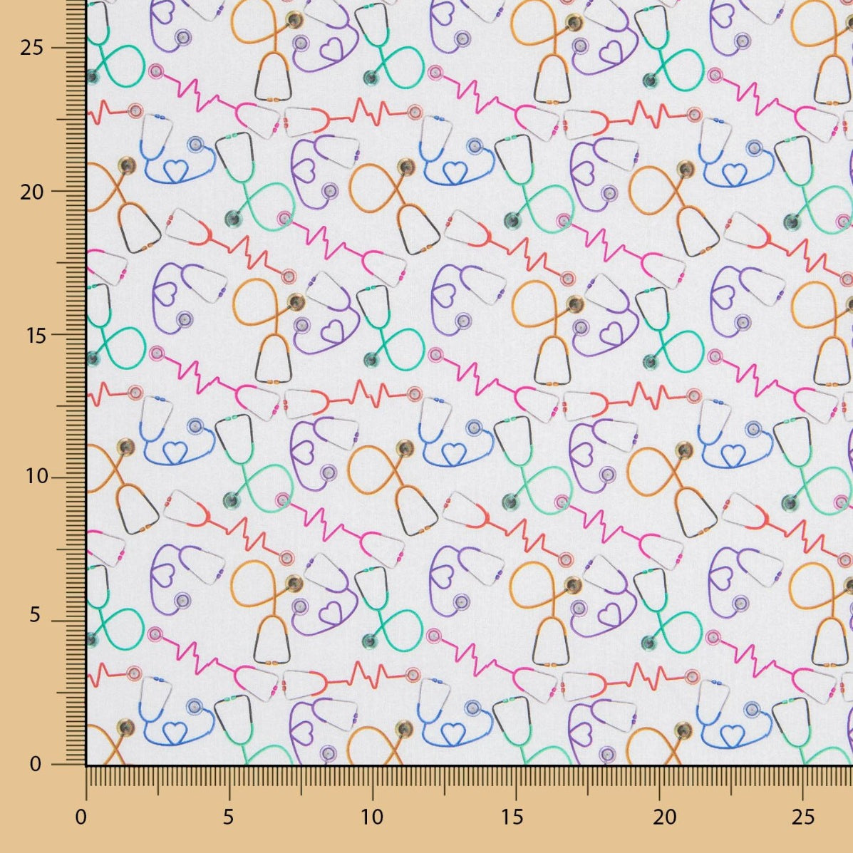 Popelina Algodão Estetoscópio - Ribes y Casals