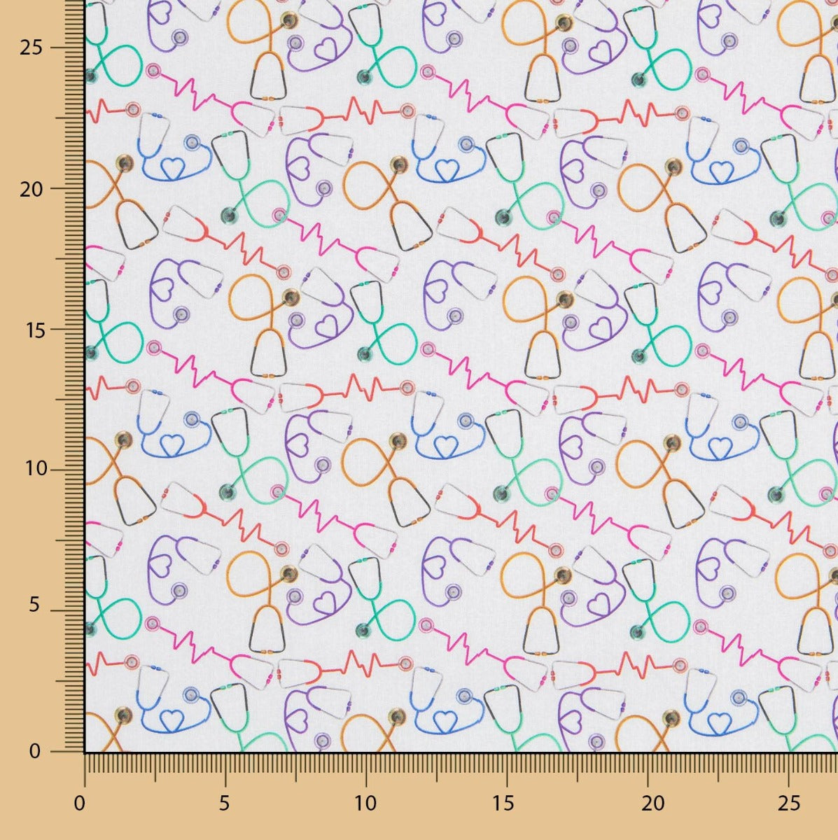 Popelina Algodão Estetoscópio - Ribes y Casals