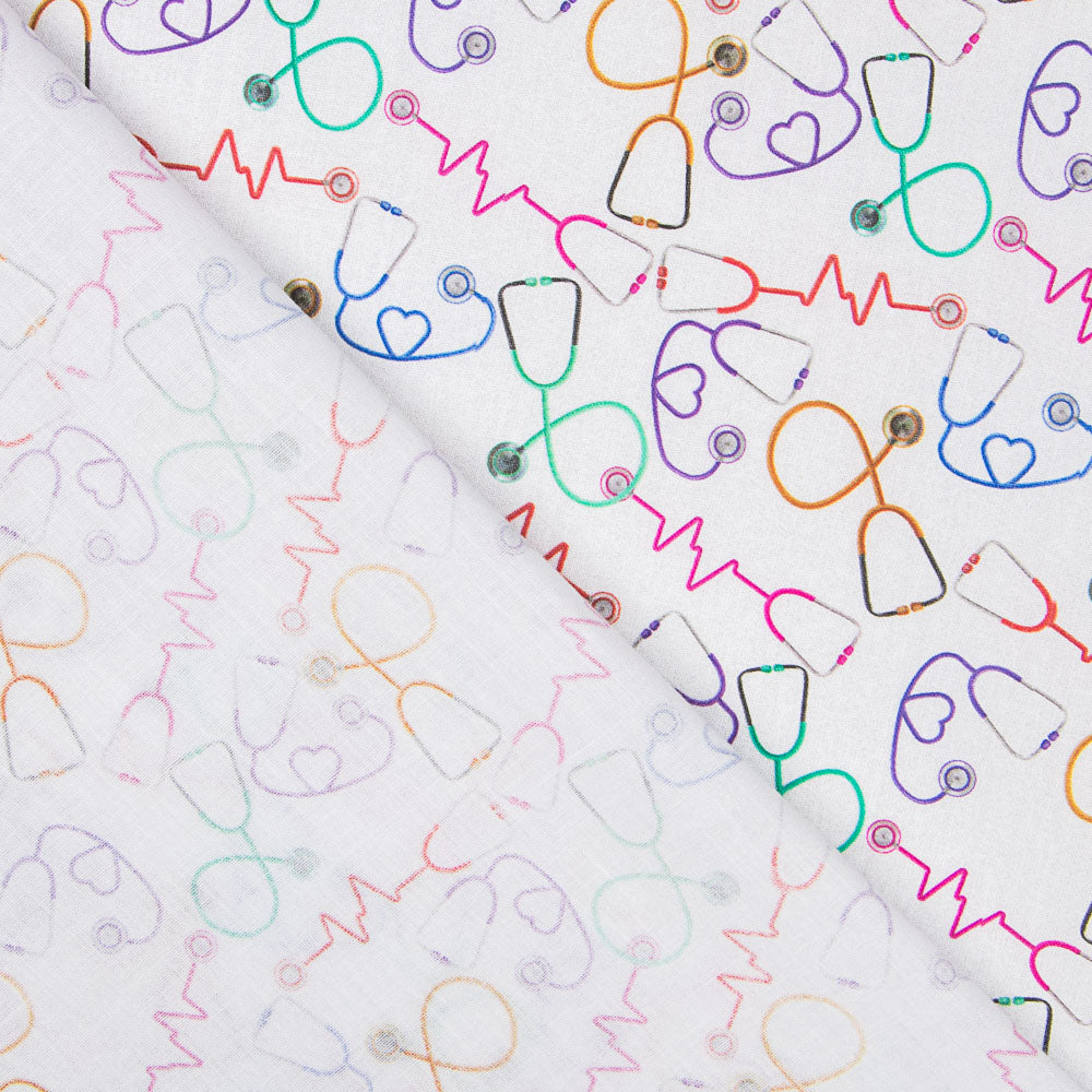 Popelina Algodão Estetoscópio - Ribes y Casals