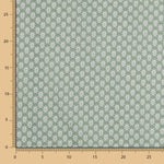 Popeline Algodão Geo Verde Água - Ribes y Casals