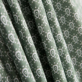 Popeline Algodão Geo Verde Água - Ribes y Casals