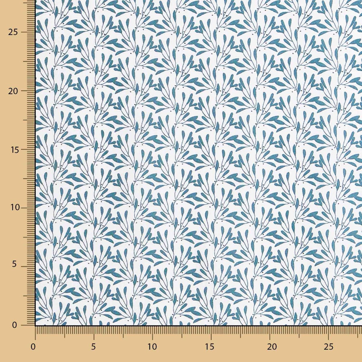 Popeline Algodão Ervas Canard - Ribes y Casals