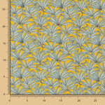 Popelín Algodón Hojas Amarillo - Ribes y Casals