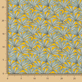 Popelín Algodón Hojas Amarillo - Ribes y Casals