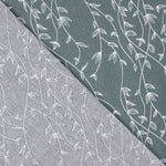 Popeline de Algodão com Folhas Ginkgo Verdes - Ribes y Casals