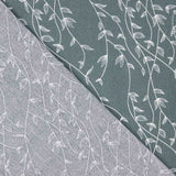 Popeline de Algodão com Folhas Ginkgo Verdes - Ribes y Casals