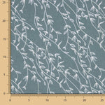 Popeline de Algodão com Folhas Ginkgo Verdes - Ribes y Casals