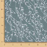 Popeline de Algodão com Folhas Ginkgo Verdes - Ribes y Casals