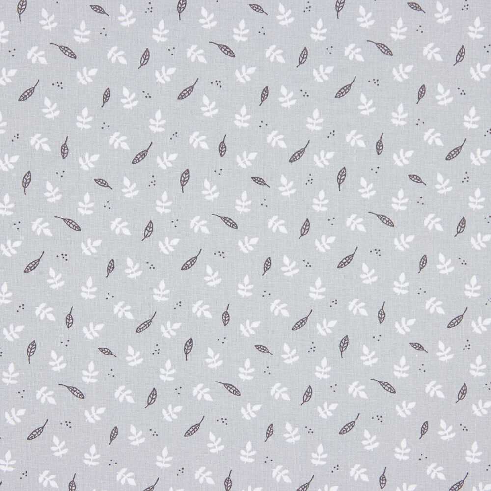 Popeline De Algodão Infantil Foresta Cinza Claro - Ribes y Casals