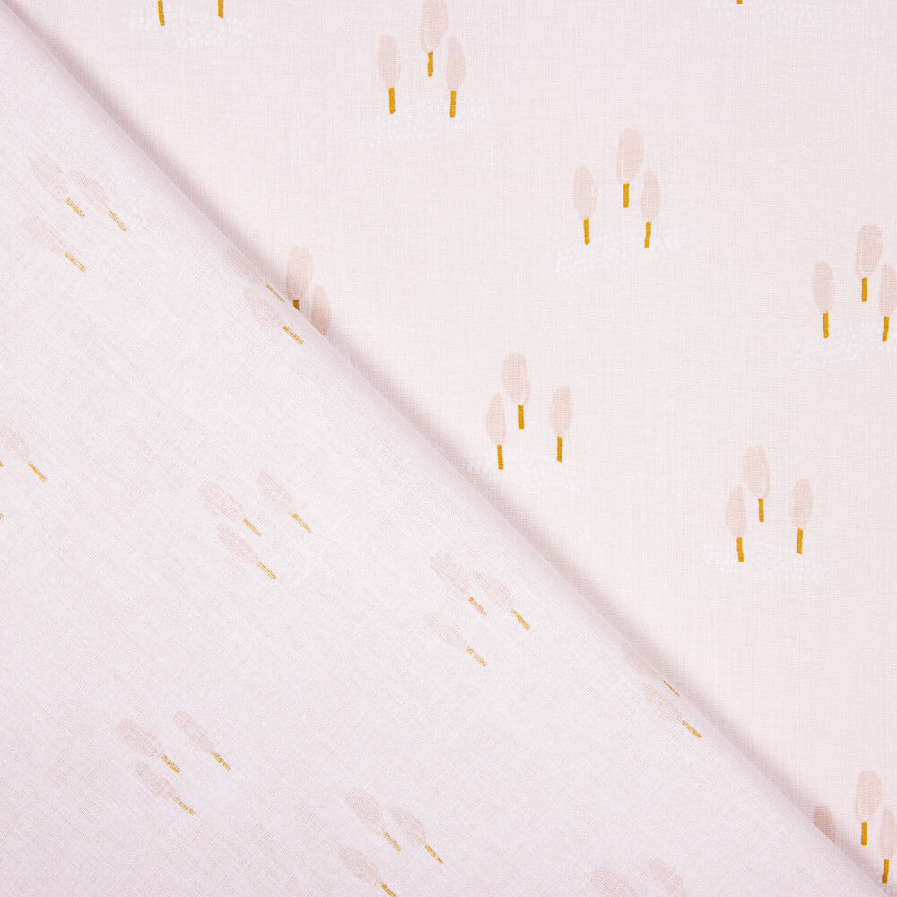 Popeline De Algodão Infantil Floresta Rosa - Ribes y Casals