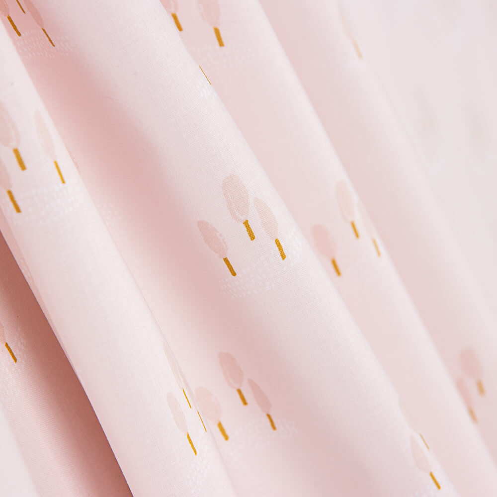 Popeline De Algodão Infantil Floresta Rosa - Ribes y Casals