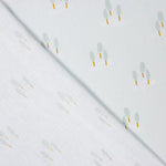 Popeline De Algodão Infantil Foresta Verde Agua - Ribes y Casals