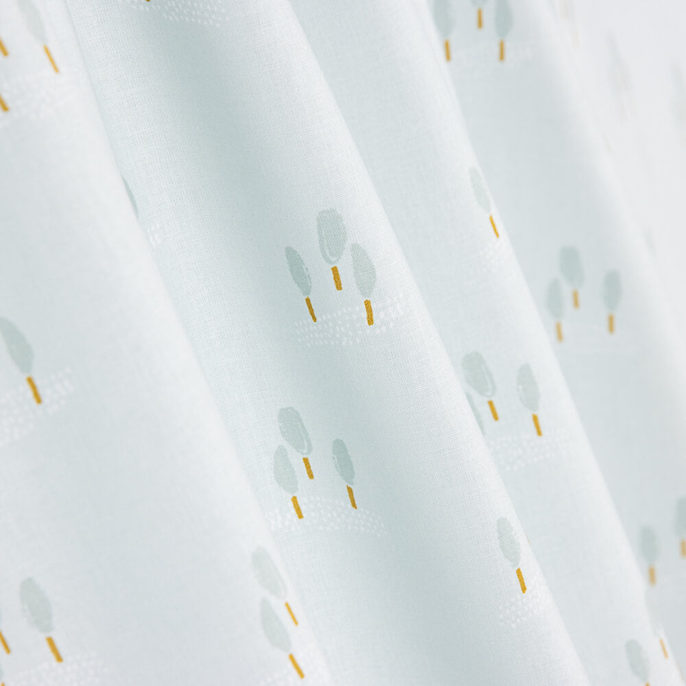 Popeline De Algodão Infantil Foresta Verde Agua - Ribes y Casals