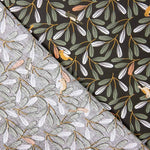 Popeline De Algodão Infantil Floresta Verde Pássaro - Ribes y Casals