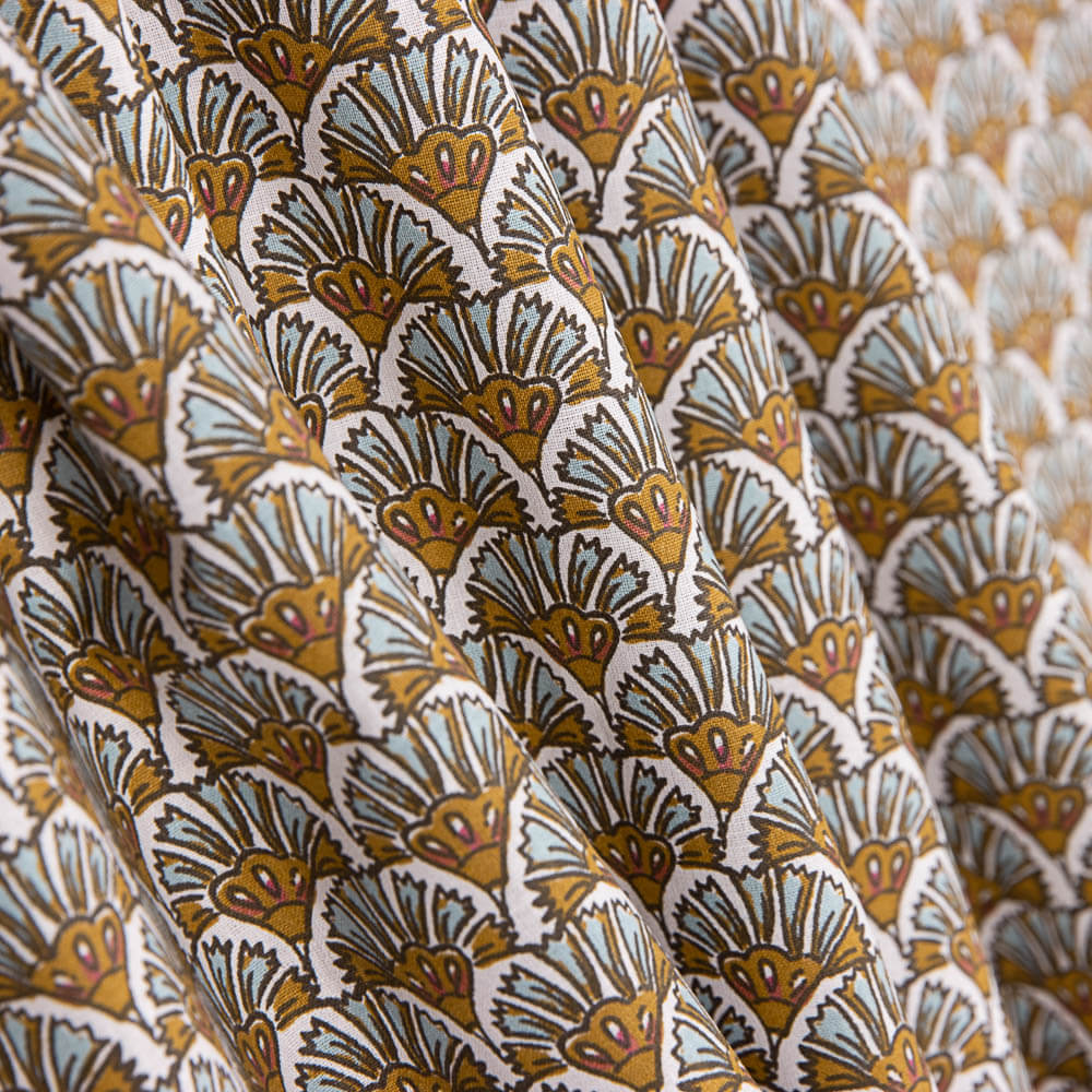 Popeline De Algodão Infantil Dende De Leão Marrom - Ribes y Casals