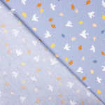 Popeline Algodão Infantil Andorinhas Azul Denim - Ribes y Casals