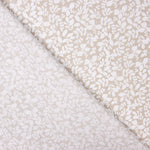 Popeline Algodão Infantil Folhas Bege - Ribes y Casals