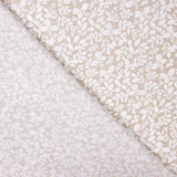 Popeline Algodão Infantil Folhas Bege - Ribes y Casals