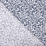 Popeline Algodão Infantil Folhas Marinho - Ribes y Casals