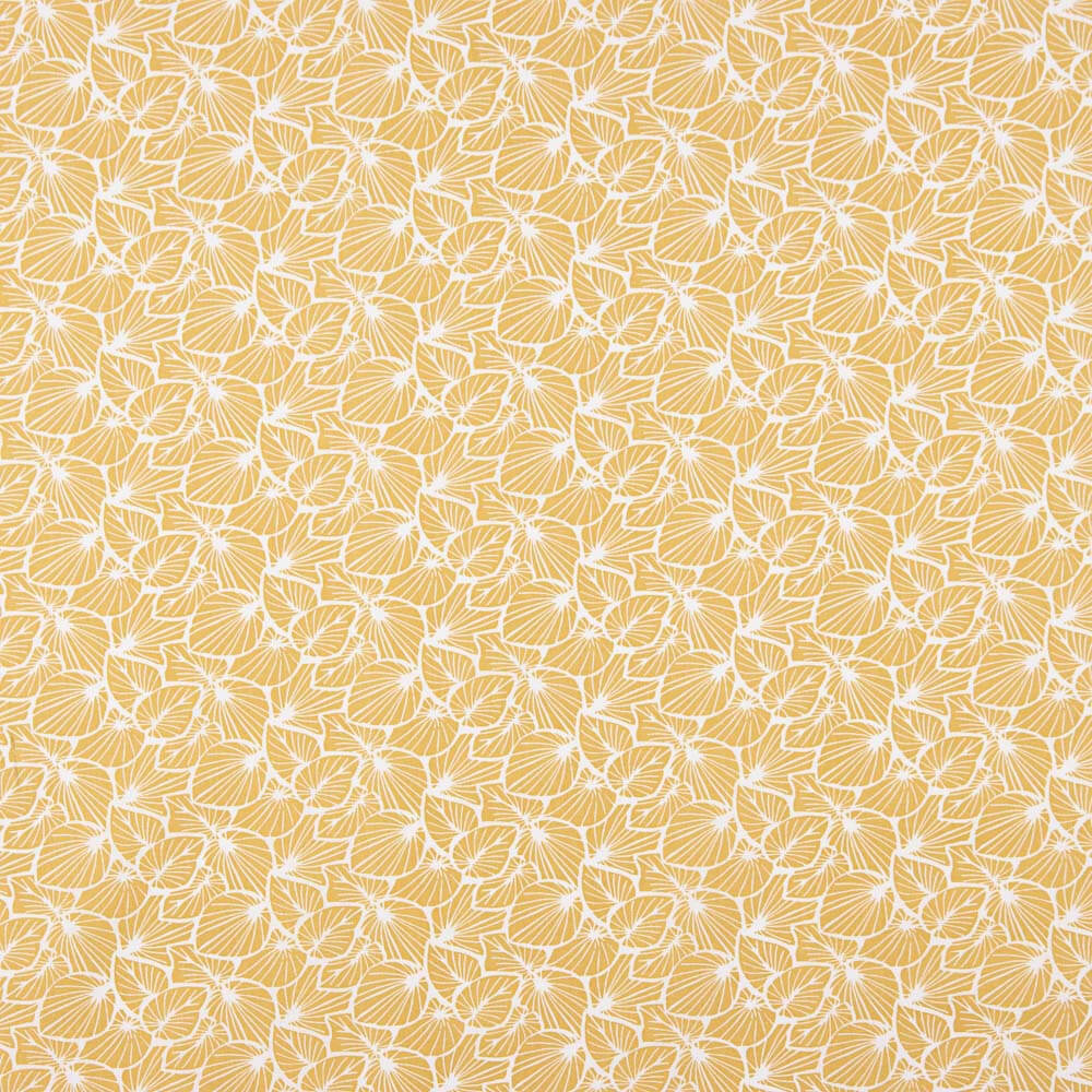 Popeline De Algodão Infantil Folhas Amarelas - Ribes y Casals