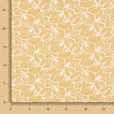 Popeline De Algodão Infantil Folhas Amarelas - Ribes y Casals