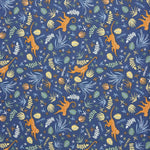 Popeline De Algodão Infantil Macaco Azul Marinho - Ribes y Casals