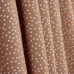 Popeline de algodão – Bolinhas brancas sobre vermelho tijolo - Ribes y Casals