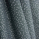 Popelín Algodón Lunares Blancos Fondo Gris Pizarra - Ribes y Casals