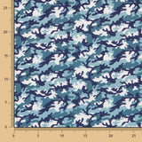 Popelina Algodão Militar Azul - Ribes y Casals