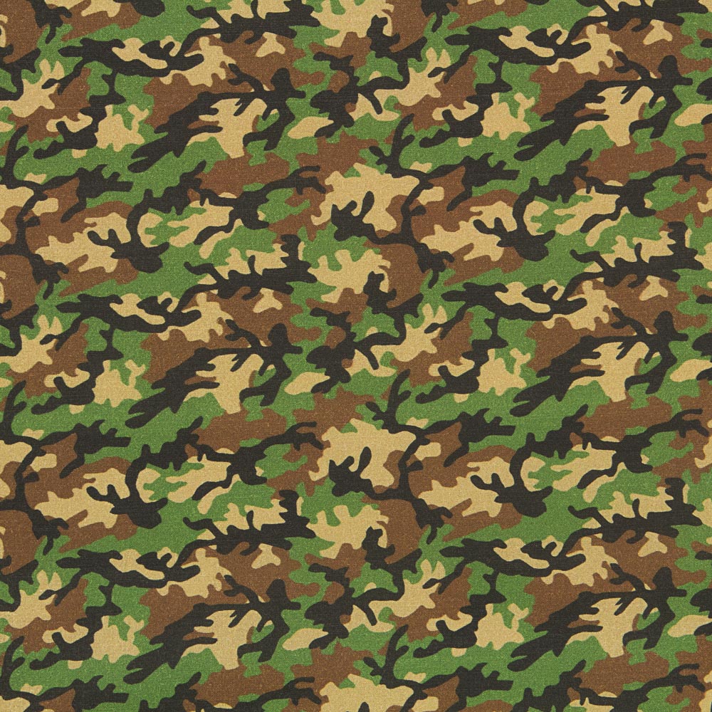 Popelina Algodão Militar Verde - Ribes y Casals