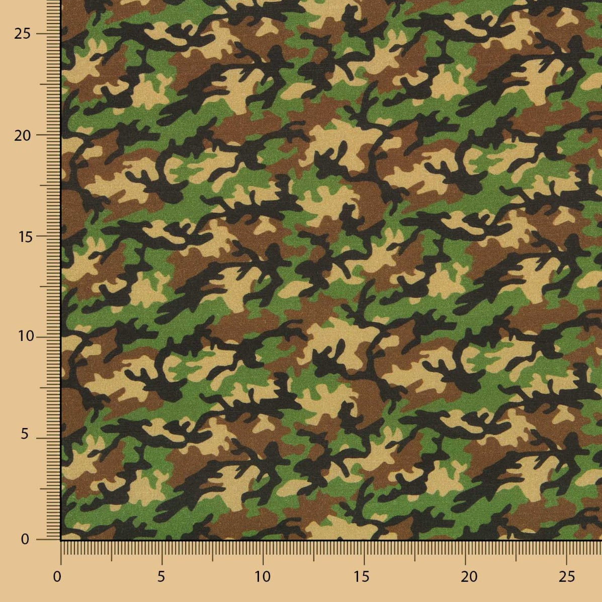 Popelina Algodão Militar Verde - Ribes y Casals