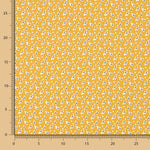 Popeline Algodão Mini Flor Ocre - Ribes y Casals