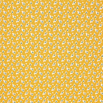 Popeline Algodão Mini Flor Ocre - Ribes y Casals