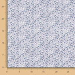 Popeline Algodão Minimals Branco-Azul - Ribes y Casals