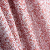 Popeline Algodão Minimals Branco-Rosa - Ribes y Casals