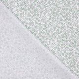 Popeline Algodão Minimals Branco-Verde - Ribes y Casals